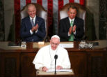 Image of Pope Francis calls on Catholics to be politically involved. 