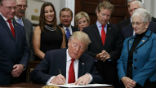 Image of President Trump is sending Congress to work on rebuilding healthcare so it is more sustainable and affordable. 