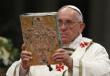Image of Pope Francis issued new direction on liturgical translations. 
