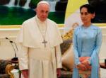 Image of Pope Francis with Aung San Suu Kyi.