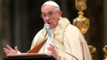 Image of Pope Francis explained the saints weren't perfect. 