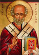 Image of Saint Nicholas lived in the 4th century A.D. 