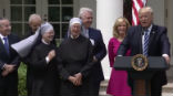 Image of President Trump is a strong supporter of religious freedom. 