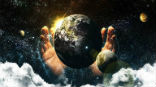Image of Earth belongs to God and we are its stewards. 
