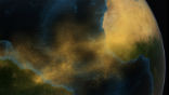 Image of Saharan dust crosses the Atlantic to fertilize the Amazon. It can also blow as far north as the southern USA.