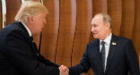 Image of Trump and Putin met in Helsinki today for a historic summit many hope will decrease tensions around the globe. 