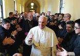 Image of Pope Francis told priests and religious to fight their vices 
