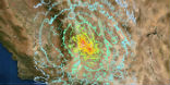 Image of A map showing the severity of the shaking following the July 5 quake. Source: USGS. 
