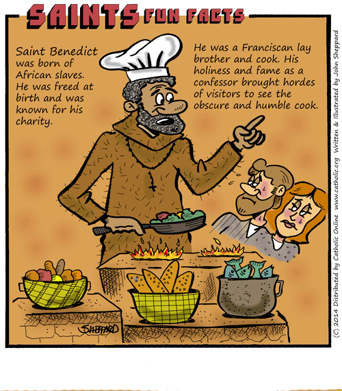 St. Benedict the Black Fun Fact St. Benedict the Black Fun Fact Image