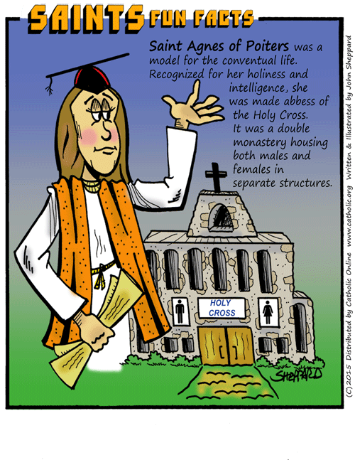 St. Agnes of Poitiers Fun Fact St. Agnes of Poitiers Fun Fact Image