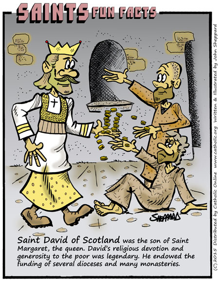 St. David I of Scotland Fun Fact St. David I of Scotland Fun Fact Image