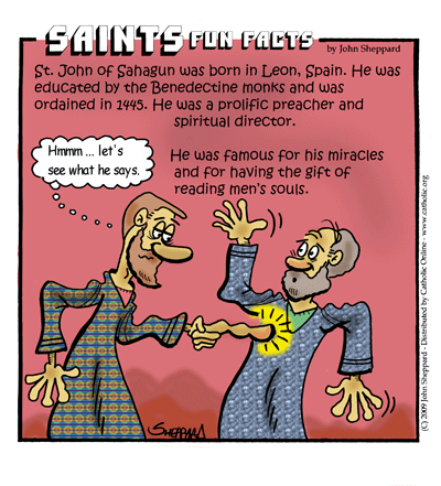 St. John of Sahagun Fun Fact St. John of Sahagun Fun Fact Image