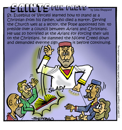 St. Eusebius of Vercelli Fun Fact St. Eusebius of Vercelli Fun Fact Image