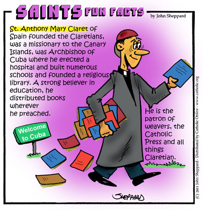 St. Anthony Mary Claret Fun Fact St. Anthony Mary Claret Fun Fact Image