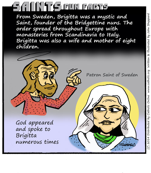St. Bridget of Sweden Fun Fact St. Bridget of Sweden Fun Fact Image