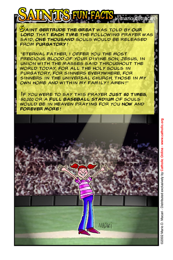 St. Gertrude the Great Fun Fact St. Gertrude the Great Fun Fact Image