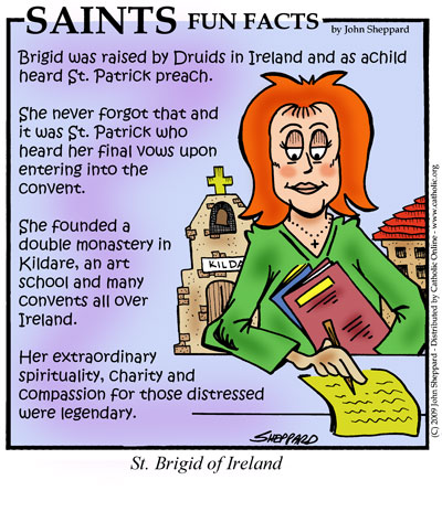 St. Brigid of Ireland Fun Fact St. Brigid of Ireland Fun Fact Image