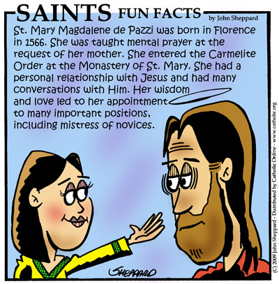 St. Mary Magdalene de Pazzi Fun Fact St. Mary Magdalene de Pazzi Fun Fact Image