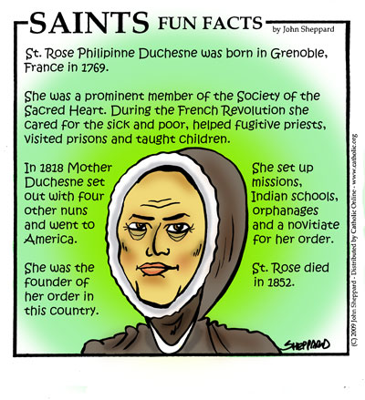 St. Rose Philippine Duchesne Fun Fact St. Rose Philippine Duchesne Fun Fact Image