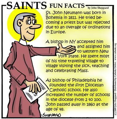 St. John Neumann Fun Fact St. John Neumann Fun Fact Image