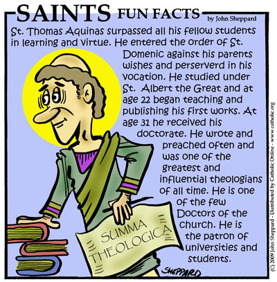St. Thomas Aquinas Fun Fact St. Thomas Aquinas Fun Fact Image